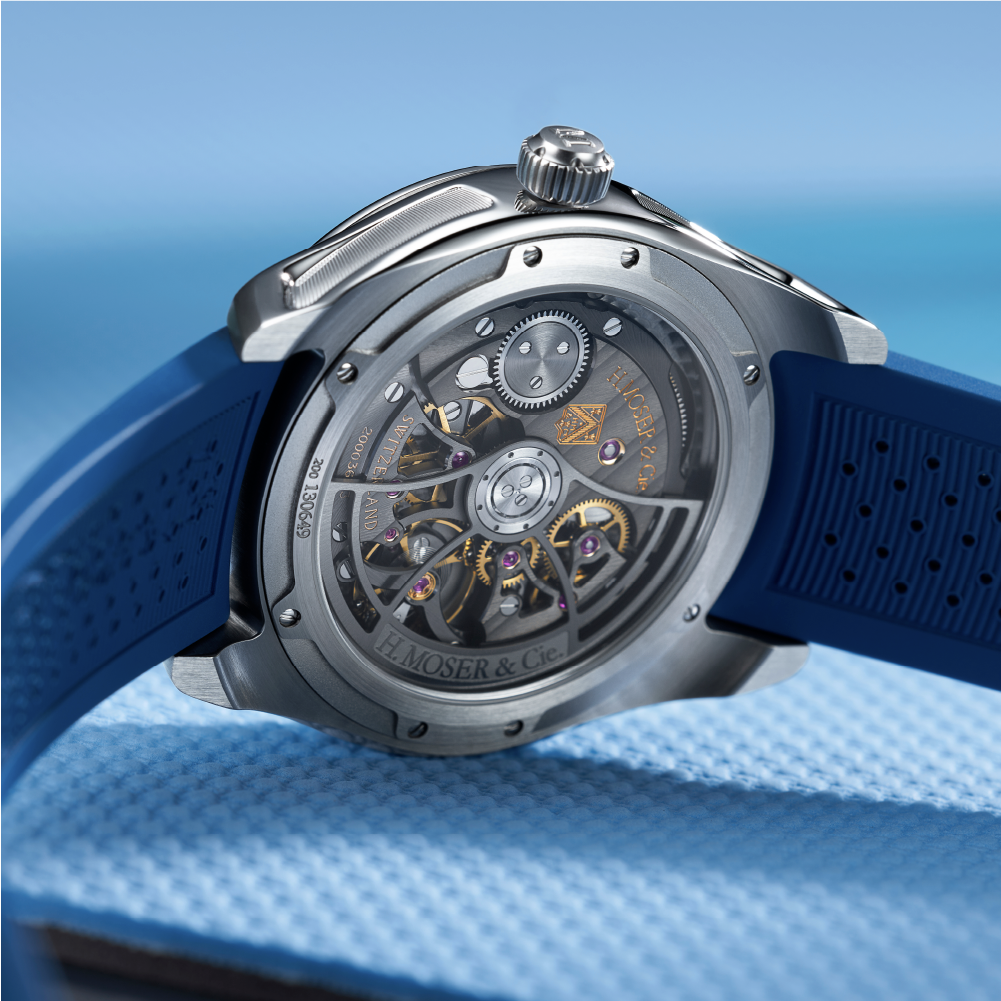 H. Moser & Cie Pioneer Retrograde Seconds Midnight Blue