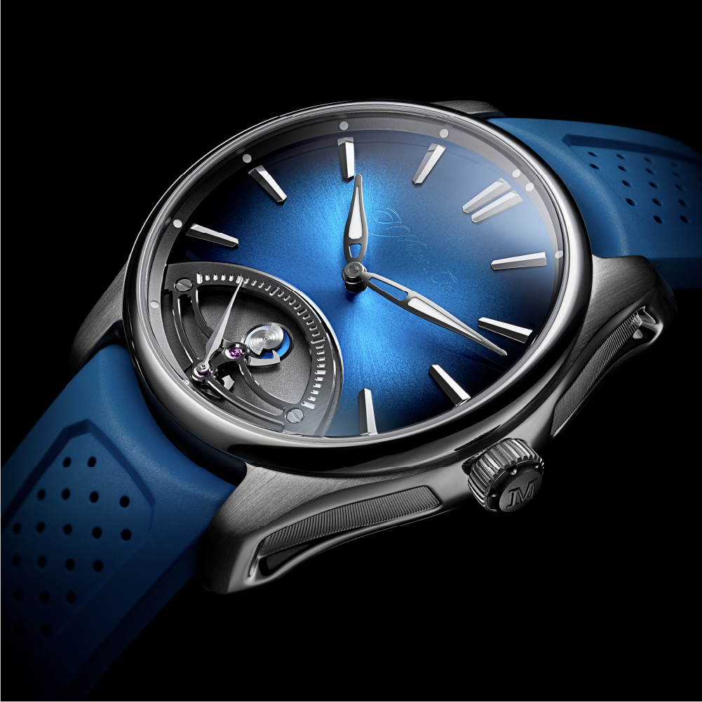 H. Moser & Cie Pioneer Retrograde Seconds Midnight Blue