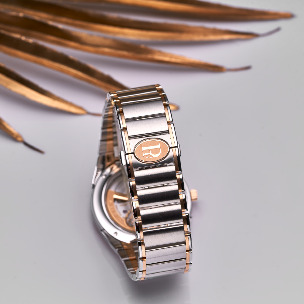 Parmigiani Fleurier Tonda PF Automatic Steel Rose Gold Sand Grey