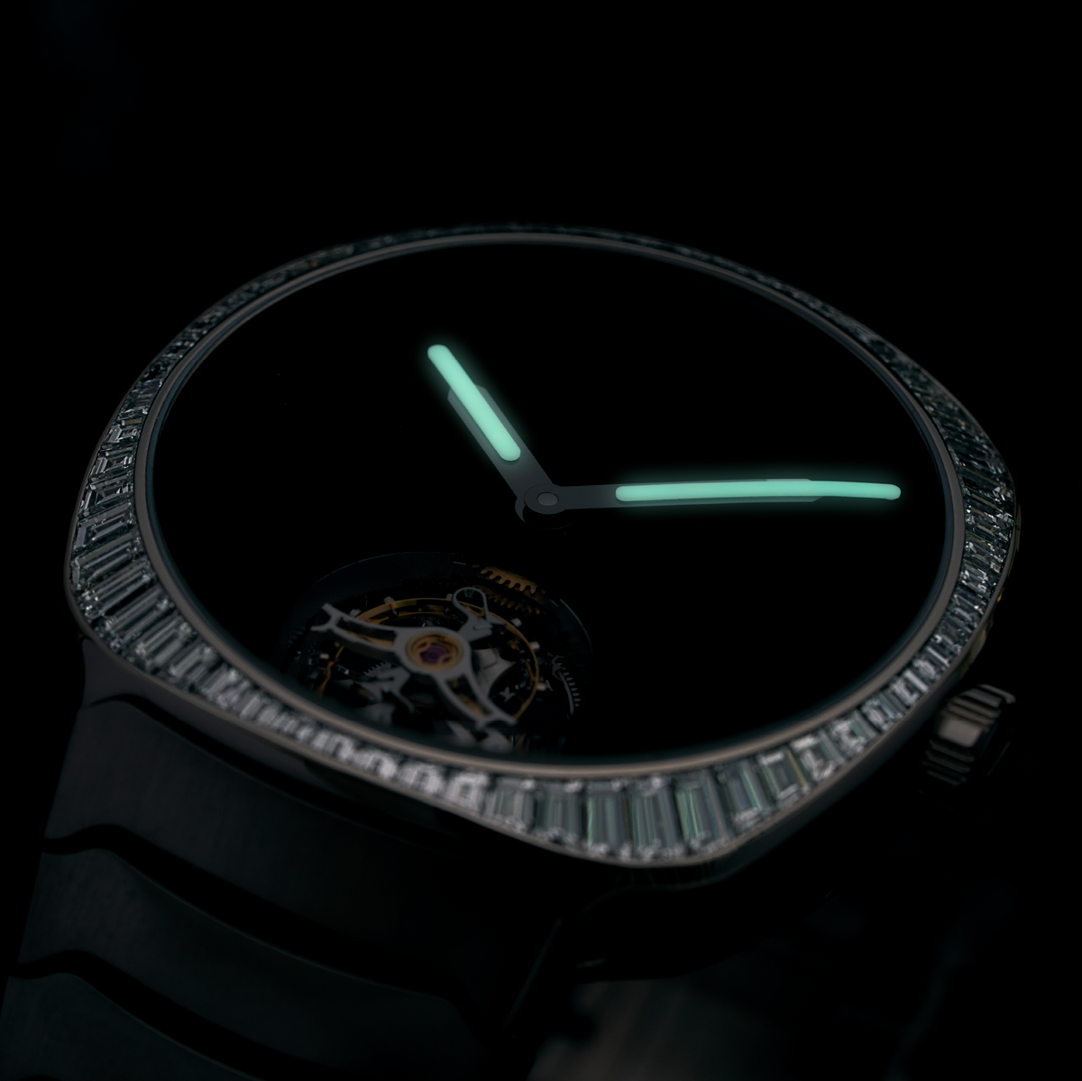 H. Moser & Cie Streamliner Tourbillon White gold Vantablack®