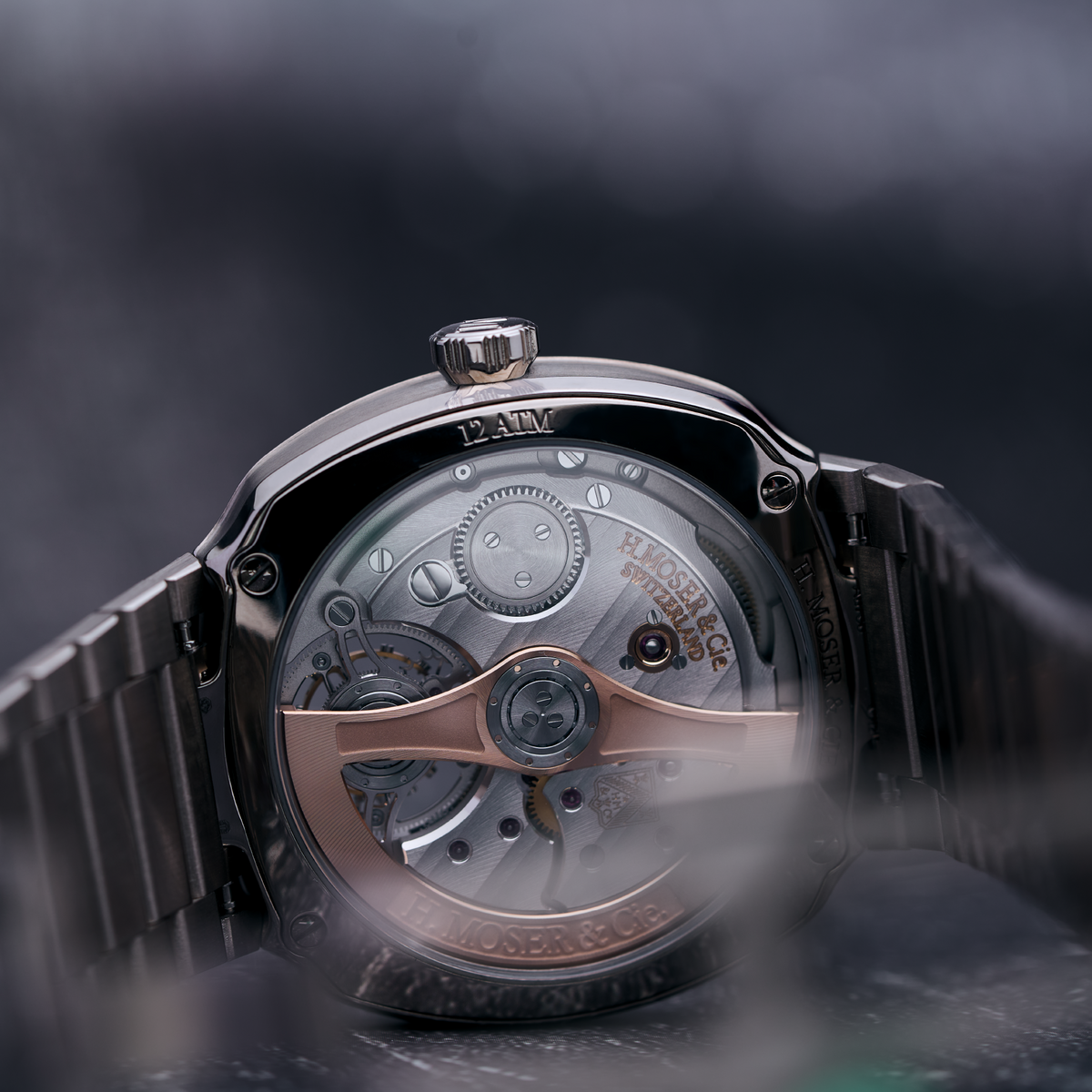 H. Moser & Cie Streamliner Tourbillon White gold Vantablack®
