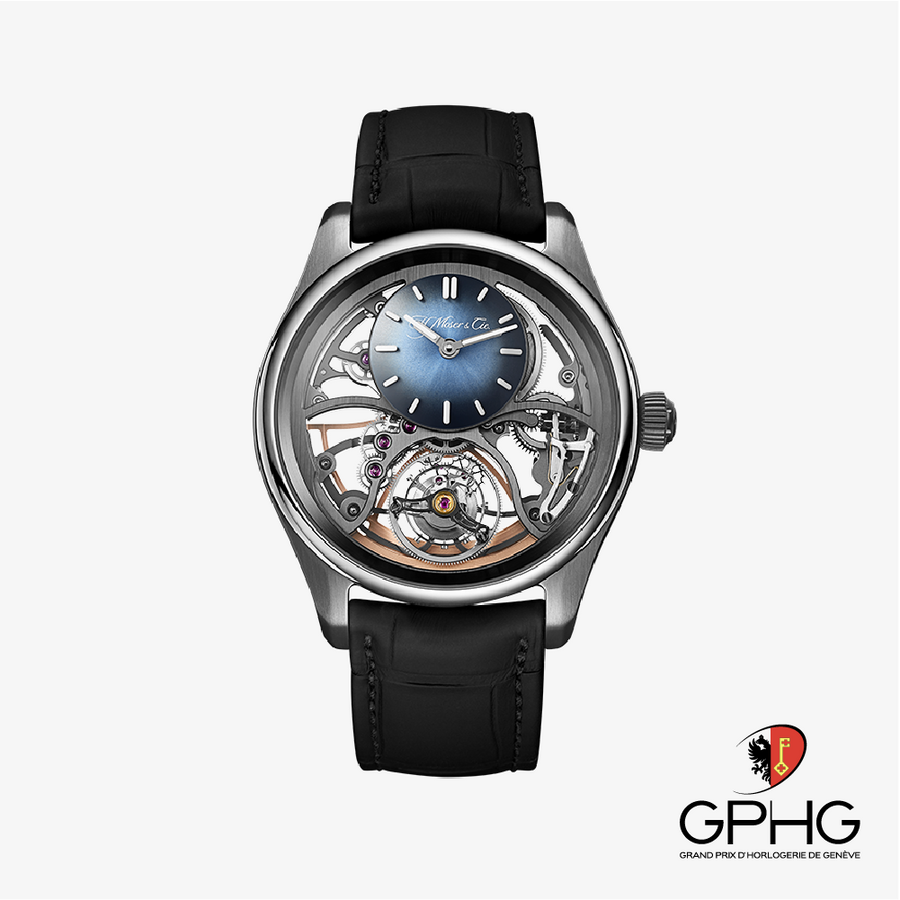 H. Moser & Cie Pioneer Cylindrical Tourbillon Skeleton