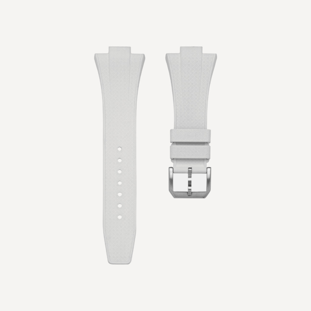 Delugs Tissot PRX Rubber Strap – White
