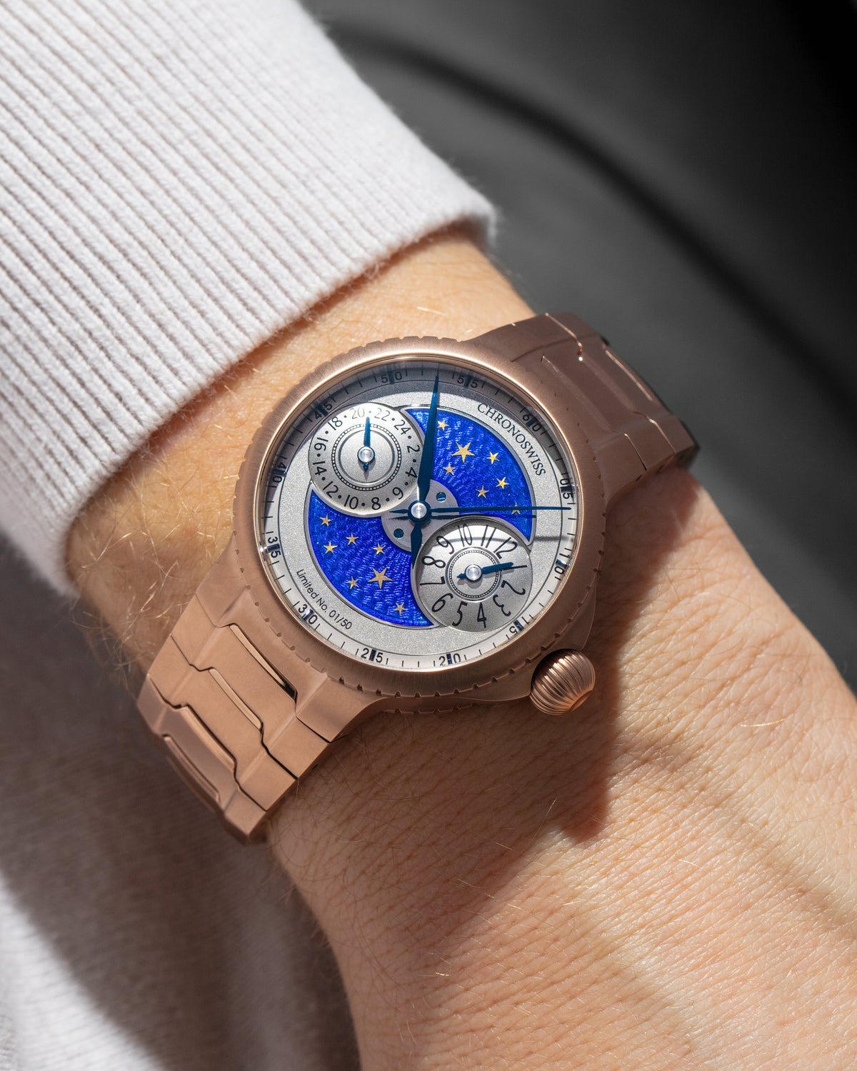 chronoswiss PULSE GMT Enamel Sky Gold