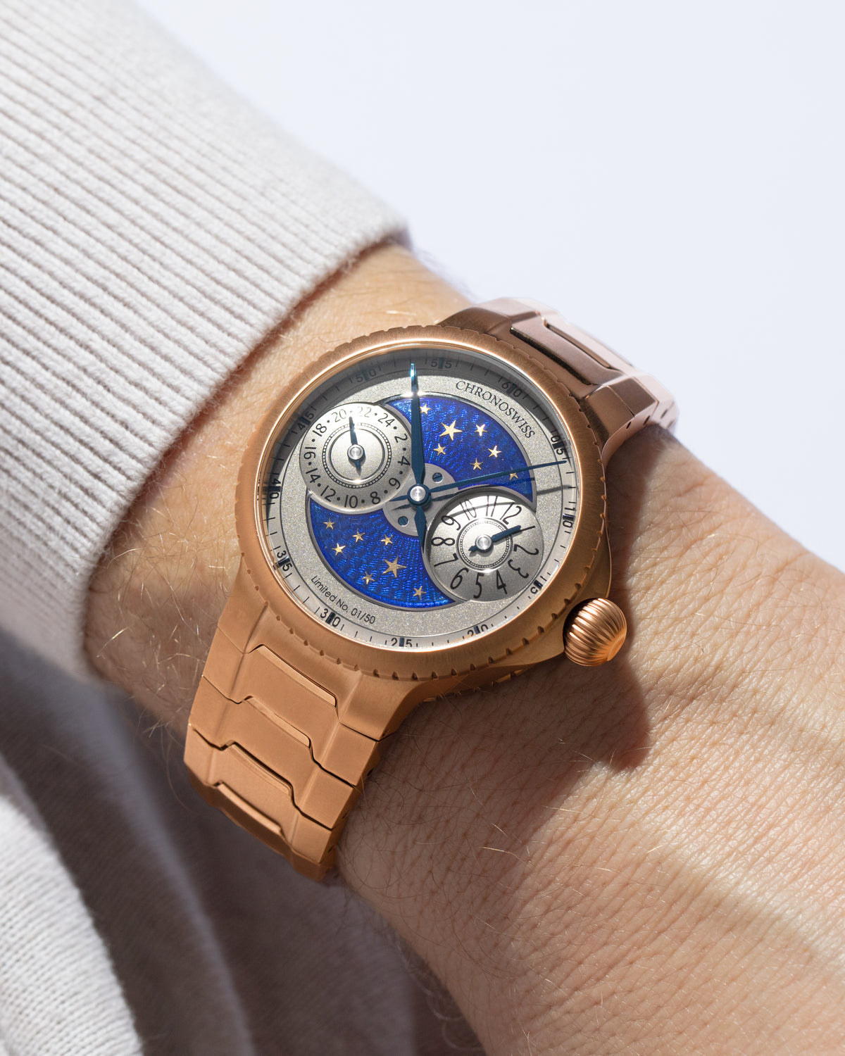 chronoswiss PULSE GMT Enamel Sky Gold