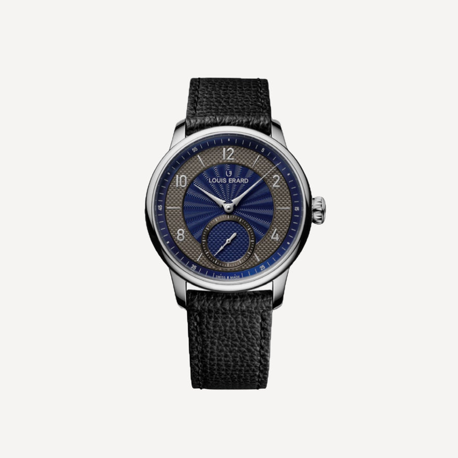 Louis Erard Excellence Petite Seconde Guilloché anthracite blue