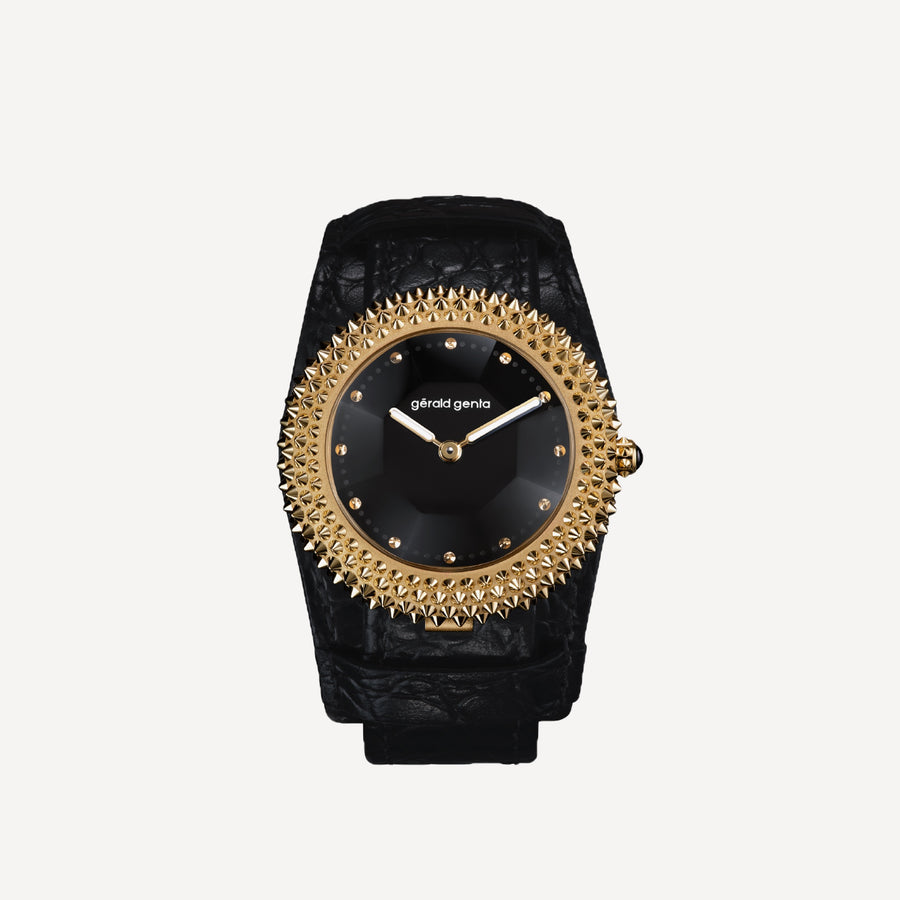 Gerald Genta Gentissima Oursin 36 Black Onyx