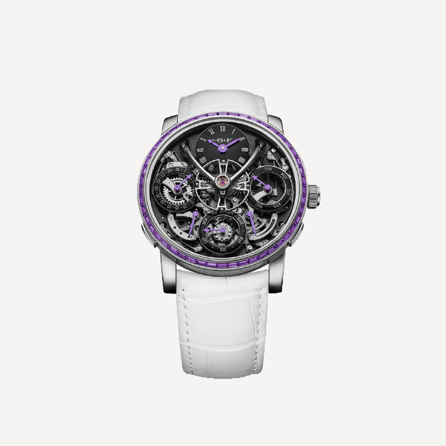 MB&F Legacy Machine Perpetual Chromatic Purple Sapphire