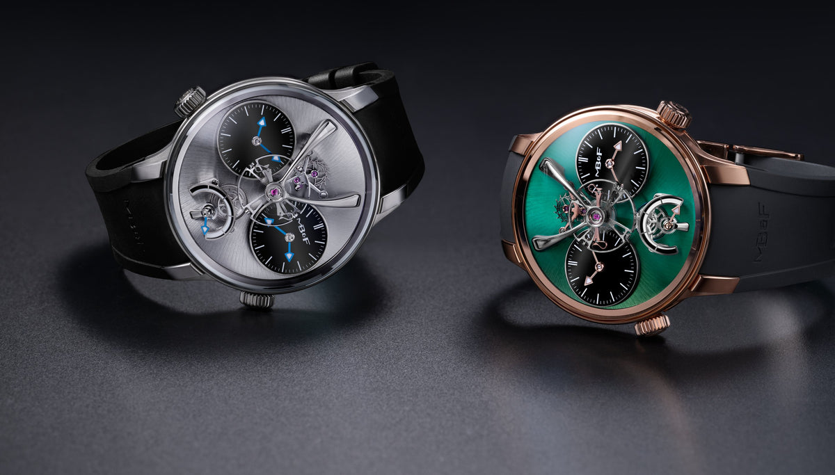 MB&F LM1 EVO in titanium and rose gold