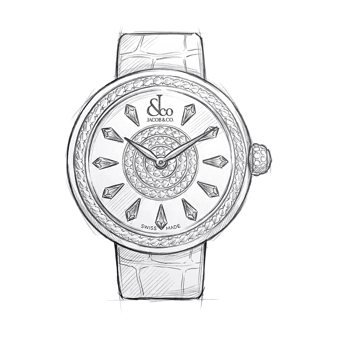 Jacob & Co. Brilliant: pencil drawing