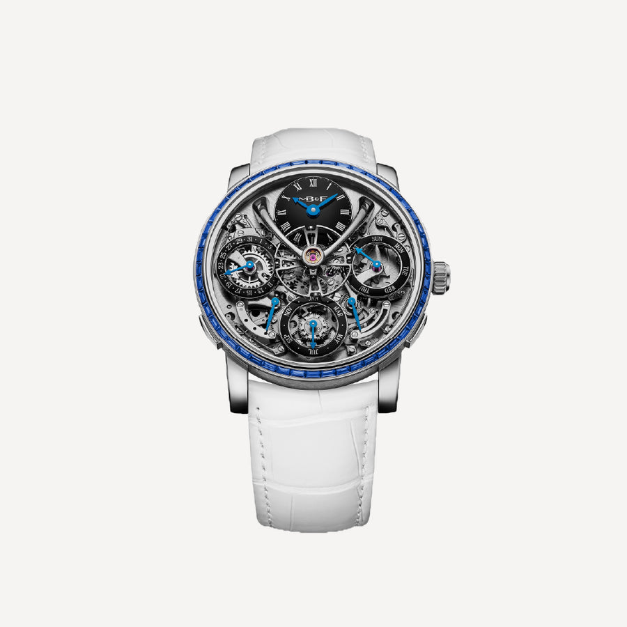 MB&F Legacy Machine Perpetual Chromatic Blue Sapphire