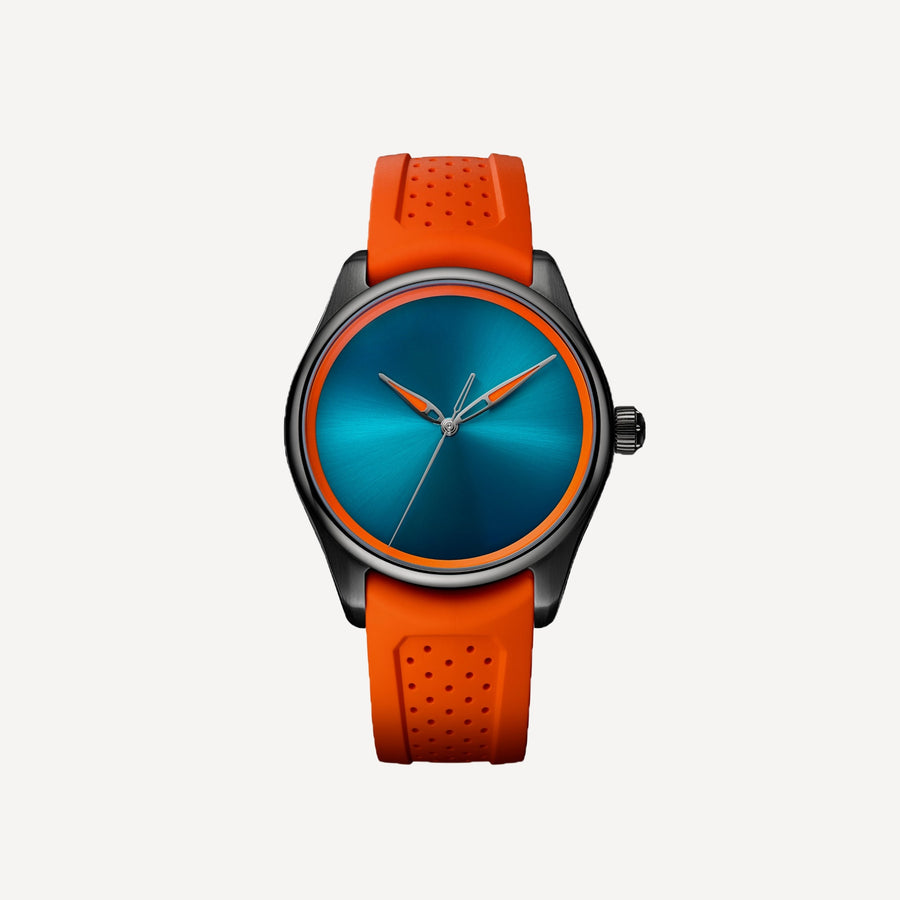H. Moser & Cie Pioneer Centre Seconds Spiced Aqua (Steel black DLC)