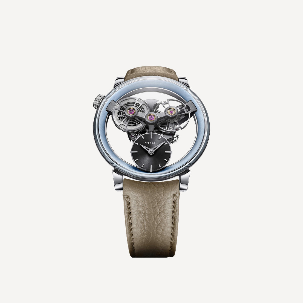 MB&F Special Project One Platinum Edition (Sky-Blue Flange)