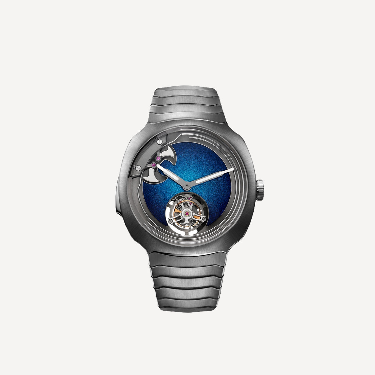H. Moser & Cie Streamliner Concept Minute Repeater Tourbillon Blue Enamel