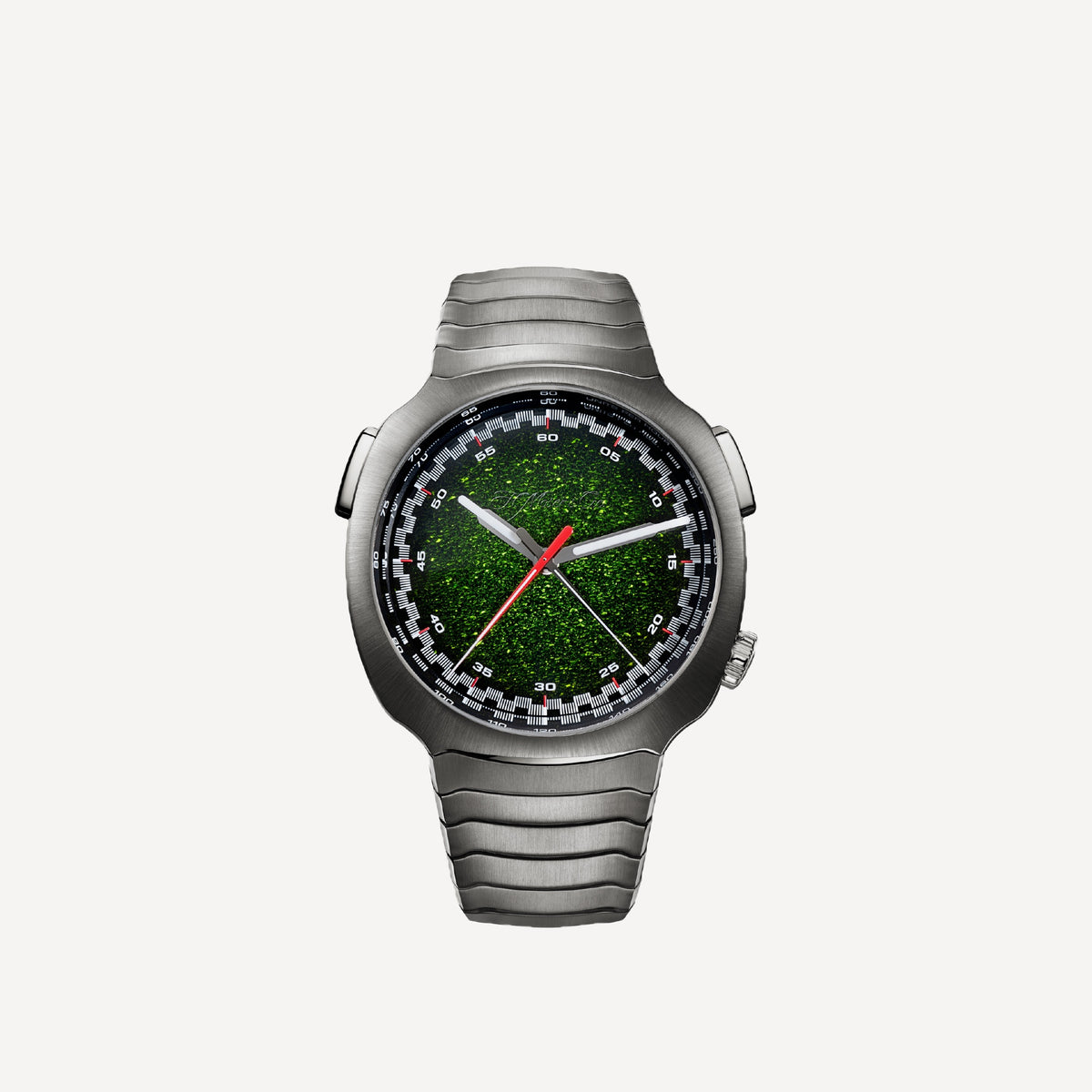 H. Moser & Cie Streamliner Flyback Chronograph Automatic – Matrix Green Fumé