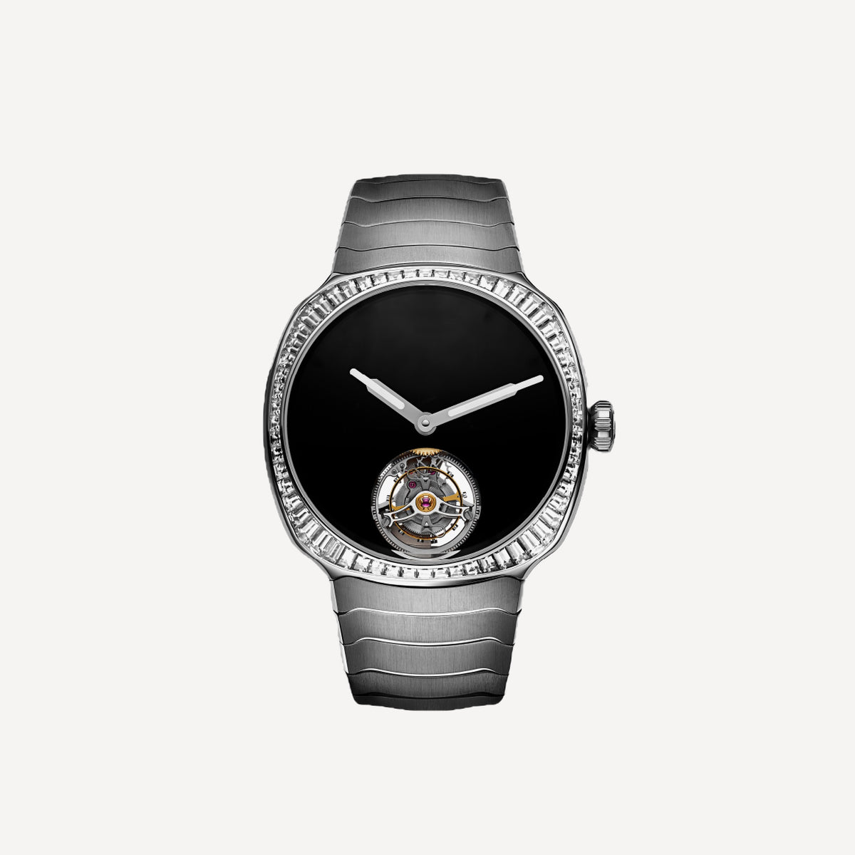 H. Moser & Cie Streamliner Tourbillon White gold Vantablack®