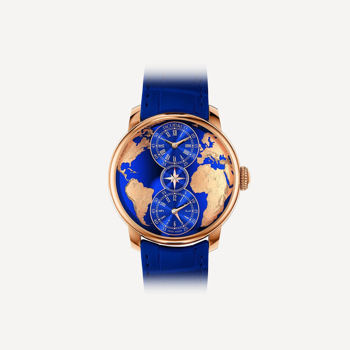 JACOB & CO The World Is Yours Dual Time Zone Rose Gold