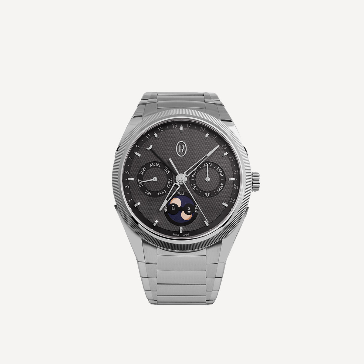Parmigiani Fleurier Tonda PF Annual Calendar Steel Platinum