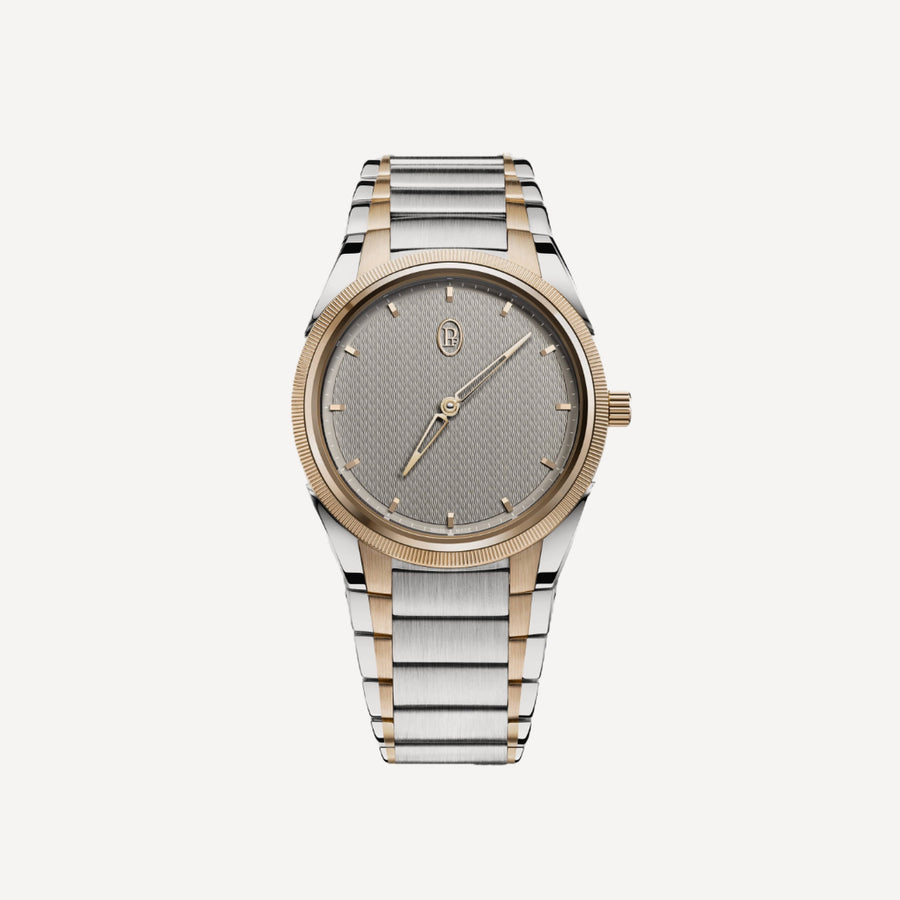 Parmigiani Fleurier Tonda PF Automatic Steel Rose Gold Sand Grey