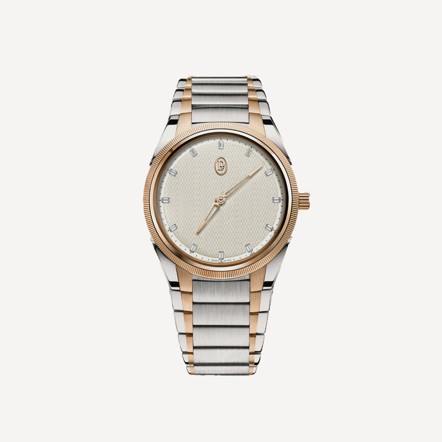 Parmigiani Fleurier Tonda PF Automatic Steel Rose Gold White Citrine Set