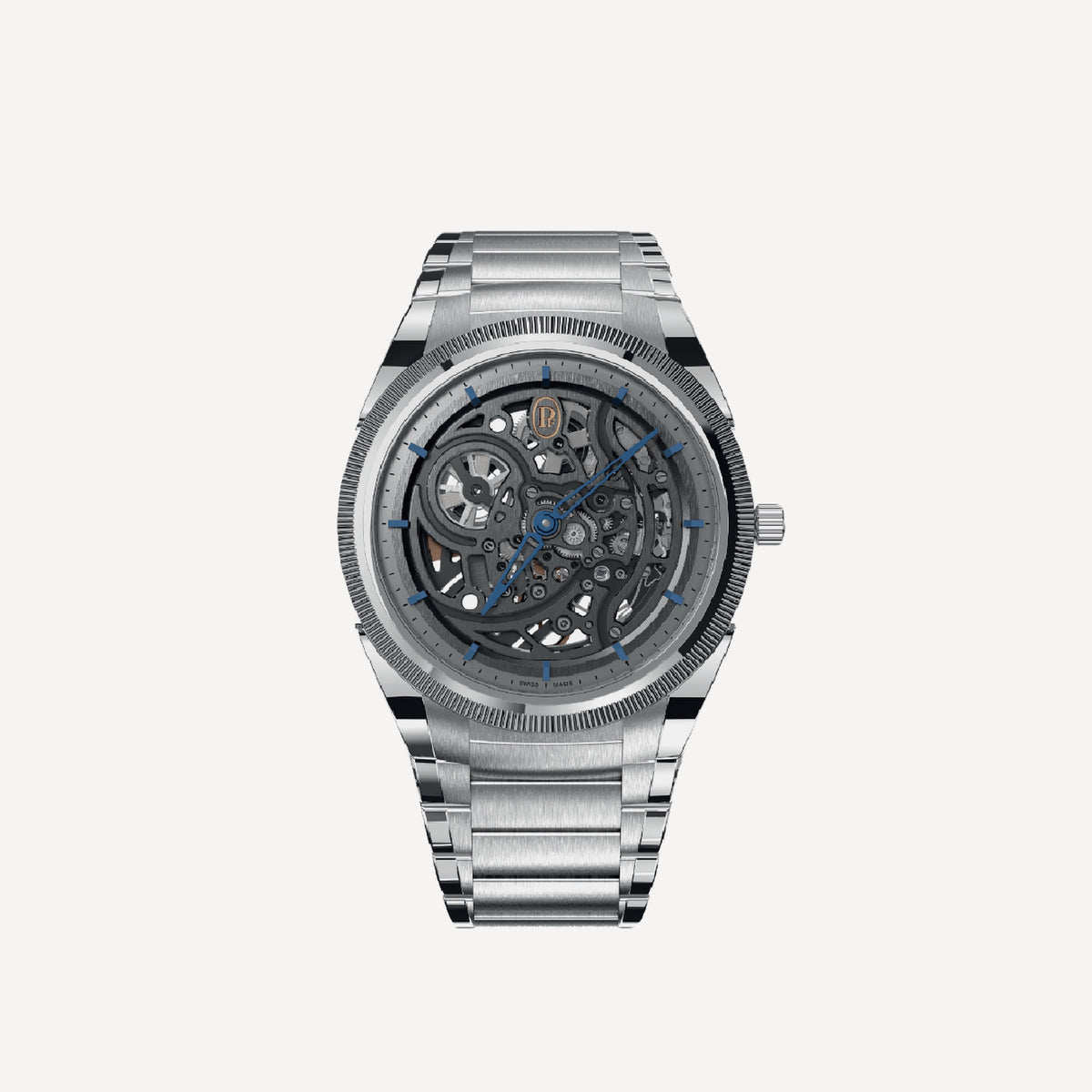 Parmigiani Fleurier Tonda PF Skeleton Steel Platinum Graphite Blue x PRJKT8