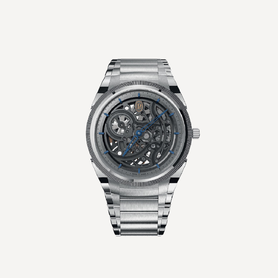 Parmigiani Fleurier Tonda PF Skeleton Steel Platinum Graphite Blue x PRJKT8