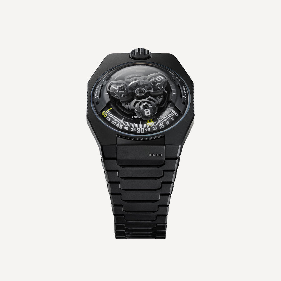Urwerk UR-100V Full Black Titanium Jacket