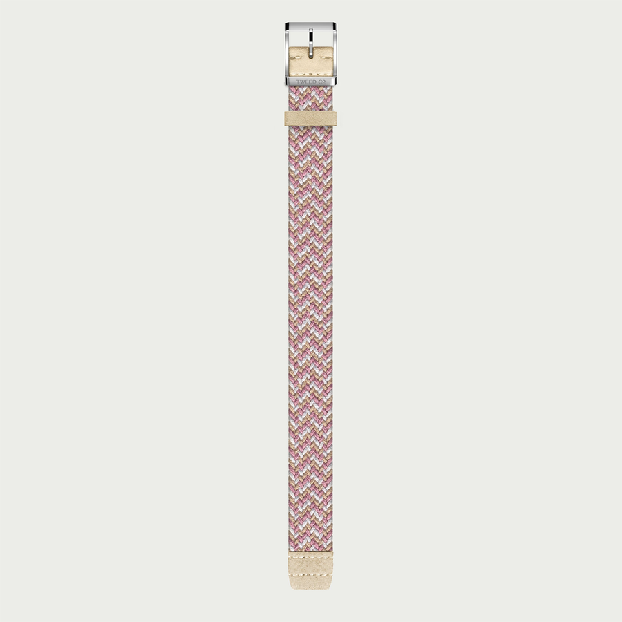Tweed & Co Tweed Strap Rose Steel 18mm
