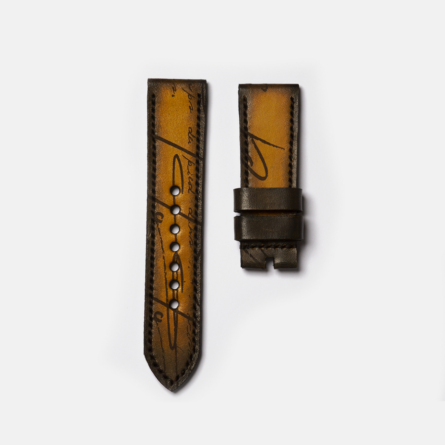 Tunx Straps Latin-Carving Mustard