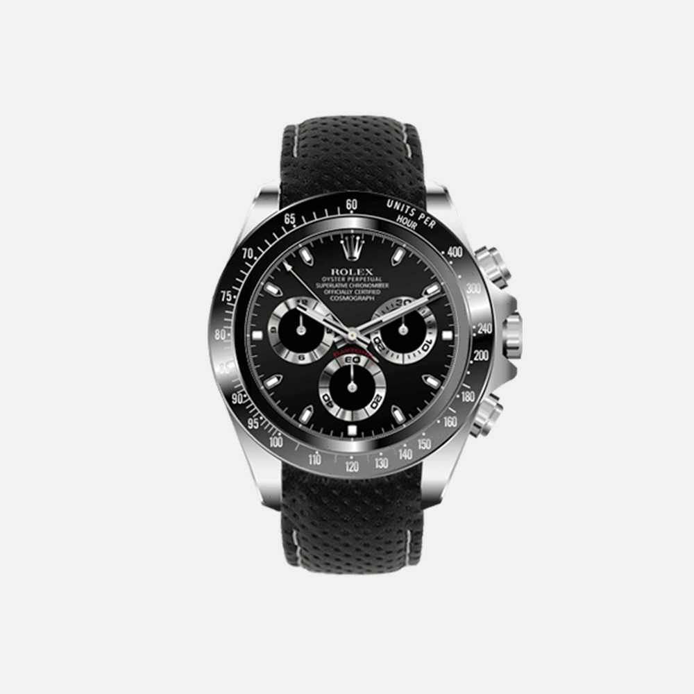 Everest Bands Racing leather Strap for Rolex