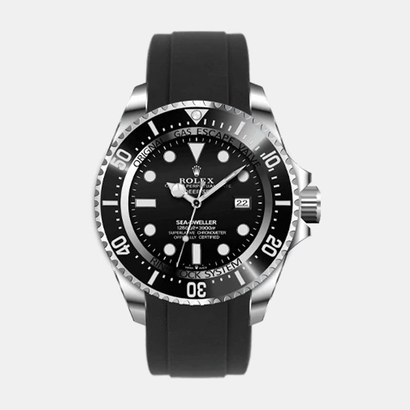 Everest Bands Deepsea Rolex Rubber Strap