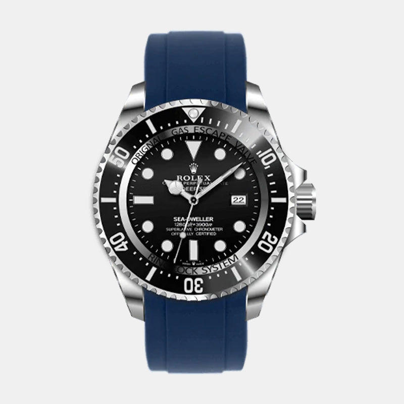 Everest Bands Deepsea Rolex Rubber Strap