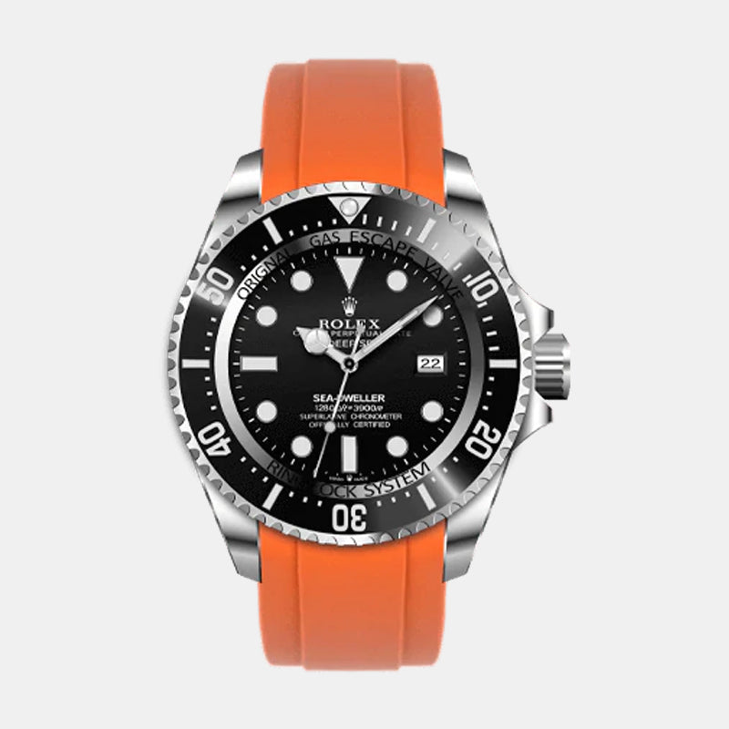Everest Bands Deepsea Rolex Rubber Strap