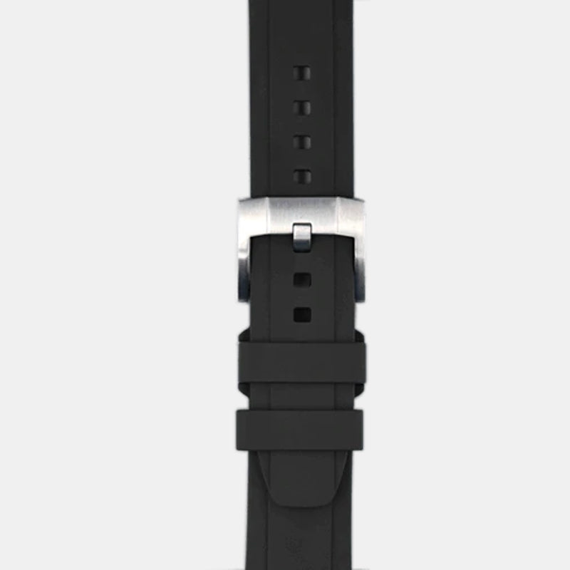 Everest Bands SeaDweller 4000/AirKing /Milgauss Rubber Strap – Black
