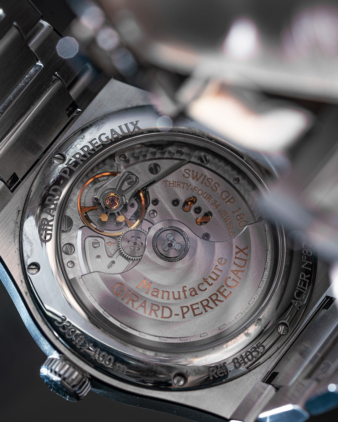 GIRARD PERREGAUX LAUREATO PERPETUAL CALENDAR case back