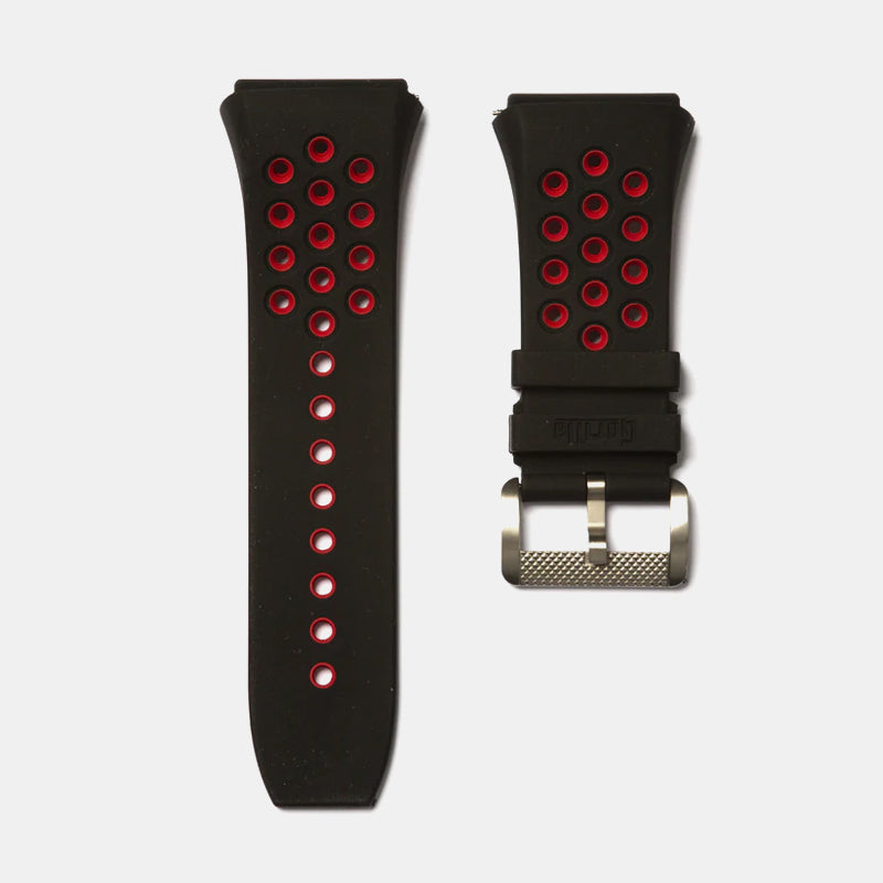 Gorilla Watches BI-COLOR BLACK/RED VITON