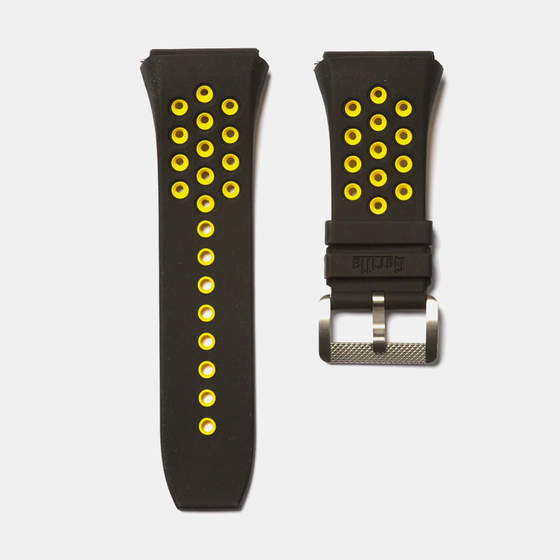 Gorilla Watches BI-COLOR BLACK/YELLOW VITON