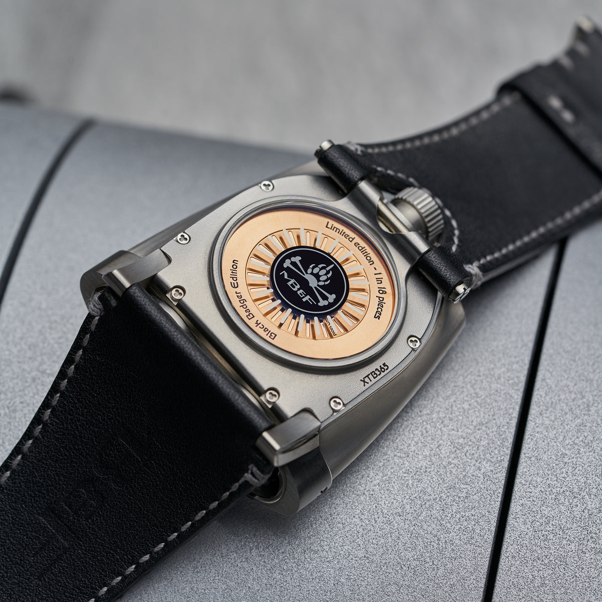 MB&F HMX PURPLE BLACK BADGER EDITION BACK