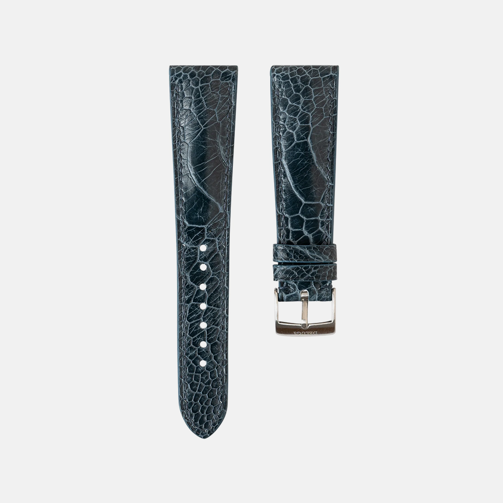 Delugs Ostrich Signature Strap – Blue Jean