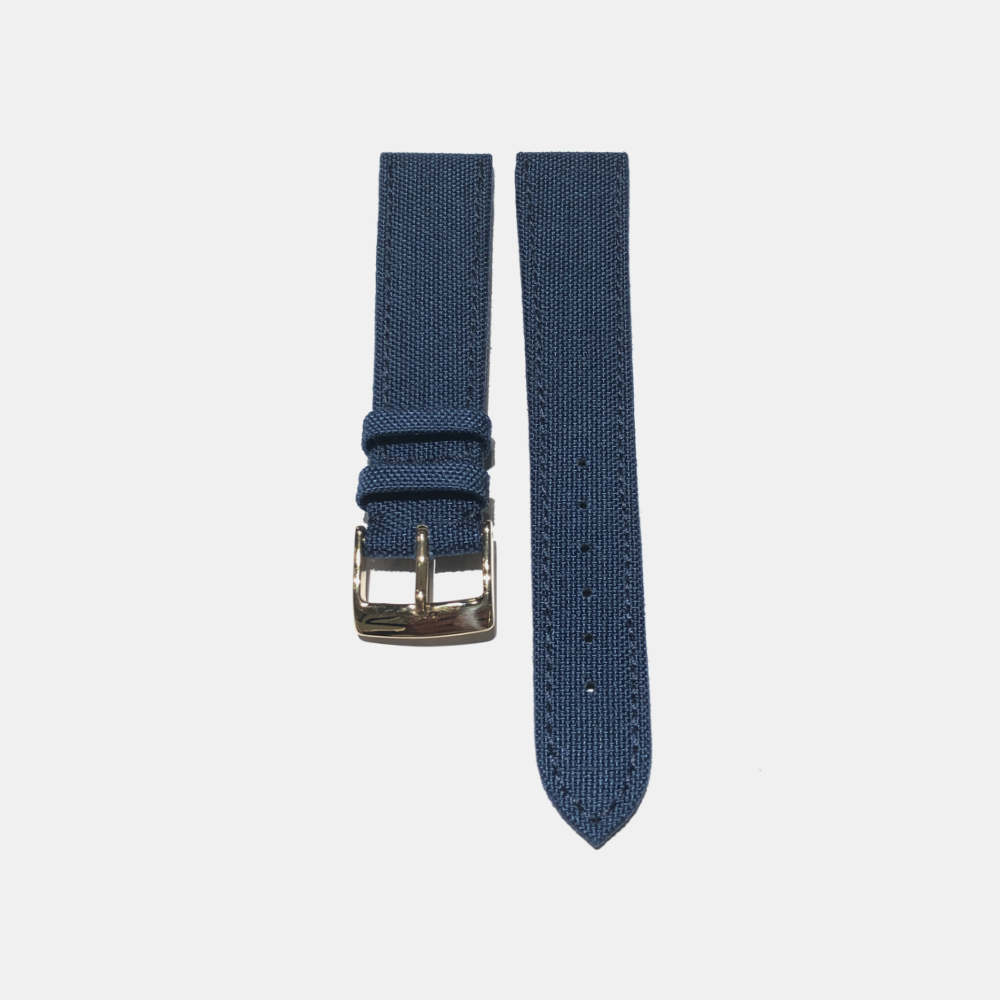 Momentum Kaufmann 20mm straps – Canvas Blue/Gold