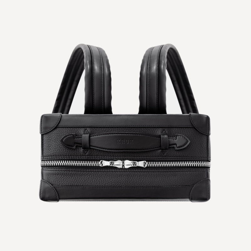 KRUK Checkered Leather Backpack