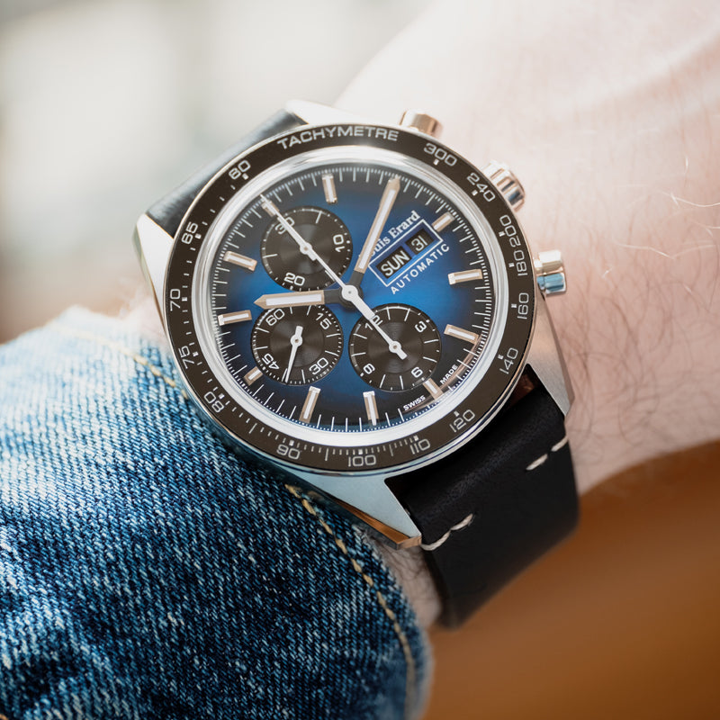 LaSportive LimitedEdition Titanium Blue Black Dial Wrist