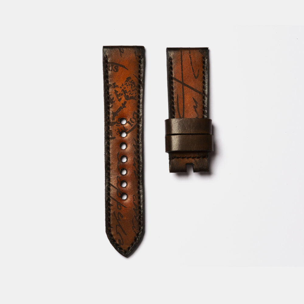Tunx Straps Latin-Carving Brown