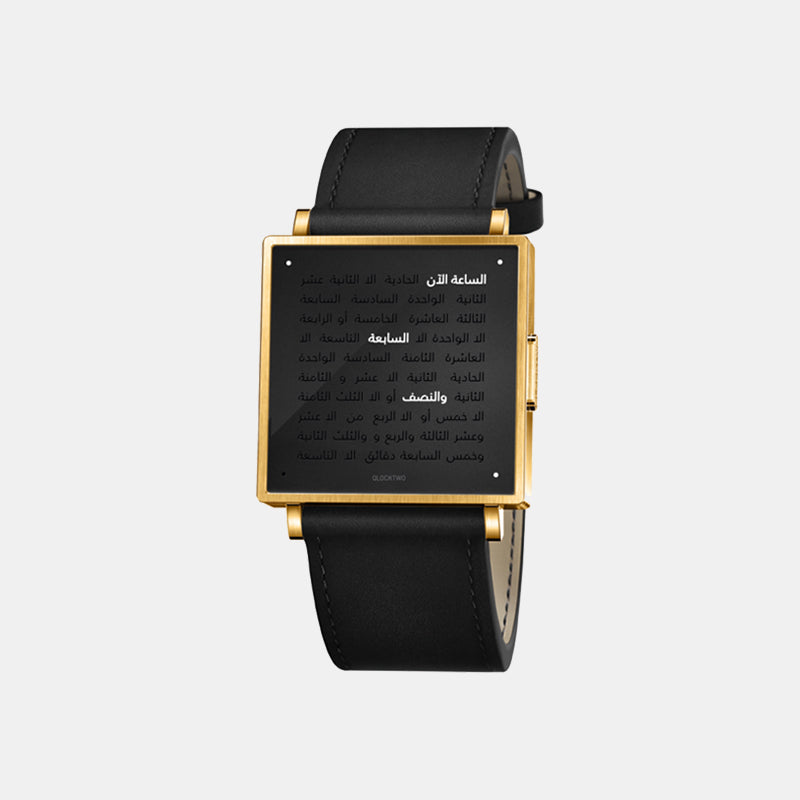 W35 BLACK COLLECTION ARABIC GOLD LEATHER