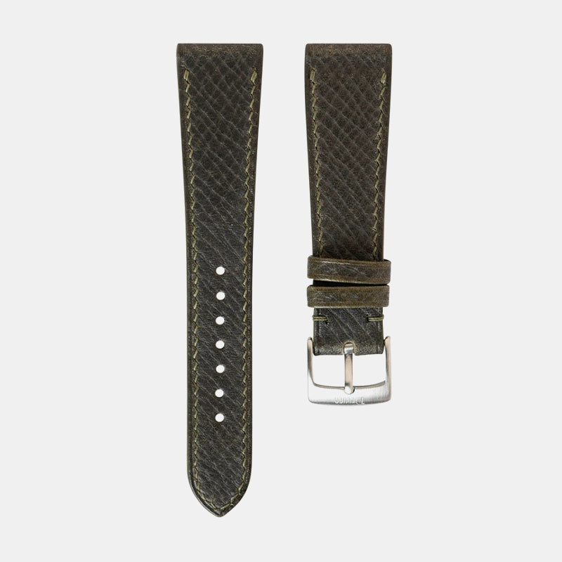 Delugs Russian Hatch Grain Slim Strap – Pasteur Green