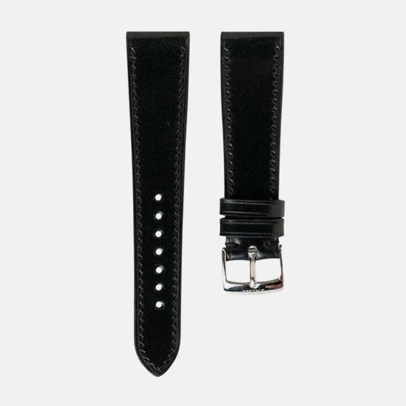 Delugs Shell Cordovan Slim Strap – Black