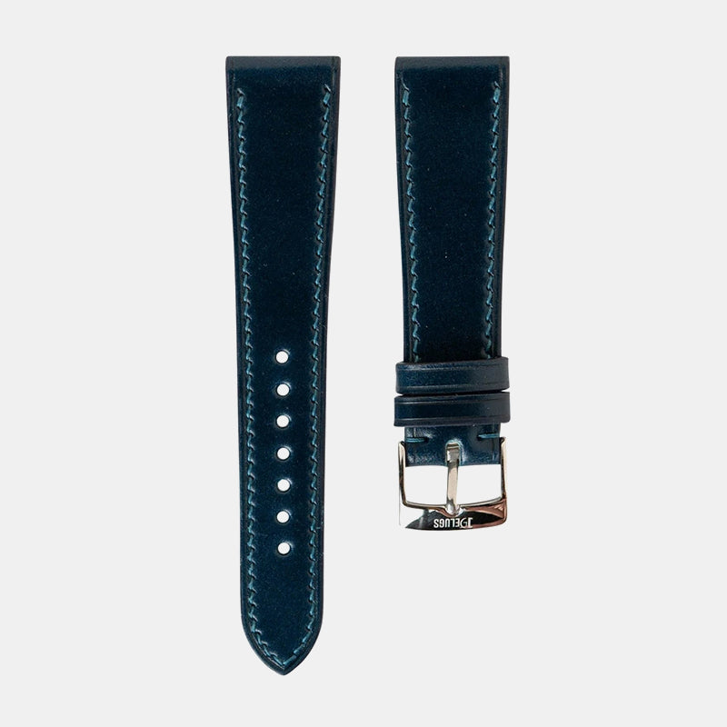 Delugs Shell Cordovan Slim Strap – Navy