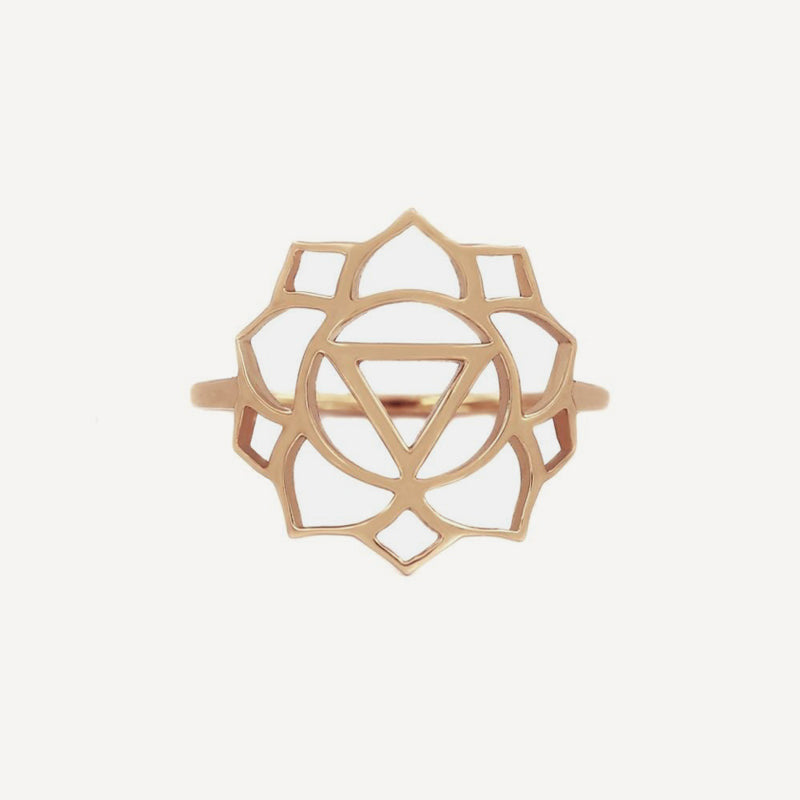 Tiny Om Medium chakra ring Confidence/Manipura