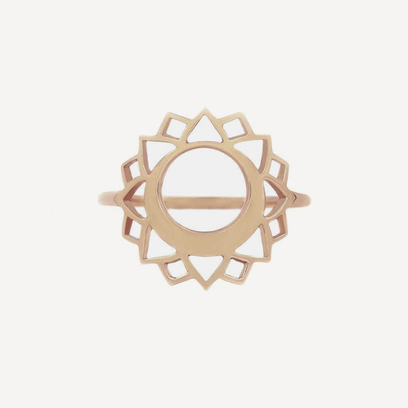 Tiny Om Vishuddha/Communication medium ring