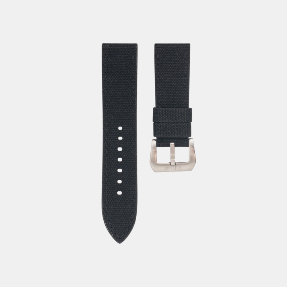 Delugs Waxed canvas Chunky Straps – Black